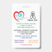 PRAY 1. JUGENDLICHES ABZEICHEN AUSWEIS (Rückseite)