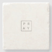 PRAY & DRITTE FLAMELESS-KANDLE STEINUNTERSETZER (Vorderseite)