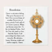 Pray During Eucharistic Adoration Card (Außenseite Aufgefaltet)