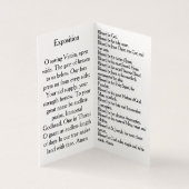 Pray During Eucharistic Adoration Card (Innenseite)