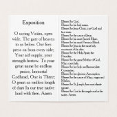 Pray During Eucharistic Adoration Card (Innenseite Aufgefaltet)