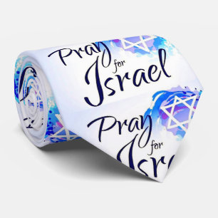 Pray-For-Isreal_ Krawatte
