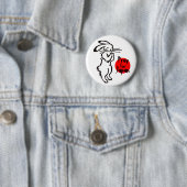 Pray for Japan(1 rabbit) Button (Beispiel)