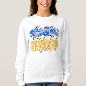 Pray for Peace. I stand with Ukraine. Sweatshirt (Vorderseite)