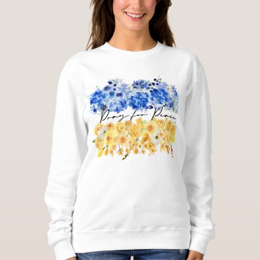 Pray for Peace. I stand with Ukraine. Sweatshirt (Vorderseite)