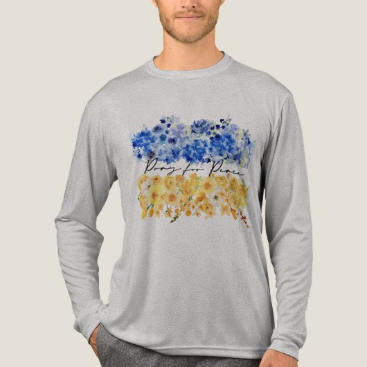 Pray for Peace. I stand with Ukraine. Tri-Blend Shirt (Vorderseite)