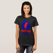 Pray For Taiwan Love Taiwan Support Taiwanese Flag T-Shirt (Vorne ganz)