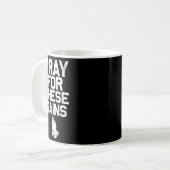 Pray For These Gains Fitness Gym Motivational  Kaffeetasse (Vorderseite Links)