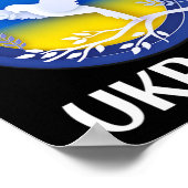 Pray For Ukraine Support Ukrainian  Poster (Ecke)