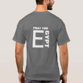 PRAY FÜR ÄGYPTEN T-Shirt (Rückseite)