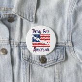 PRAY FÜR AMERIKA - Not leidende, gespaltene amerik Button (Beispiel)