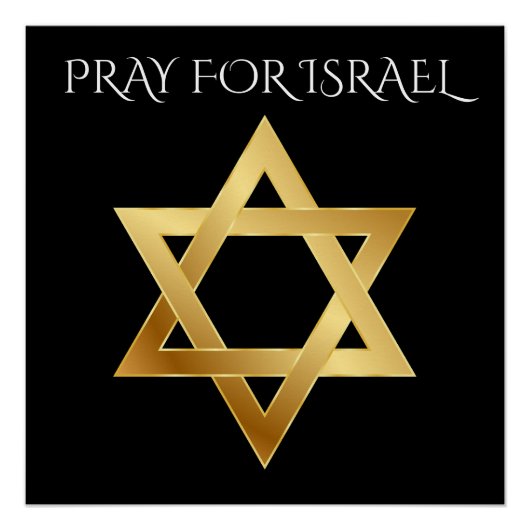 PRAY FÜR ISRAEL POSTER (Vorderseite)