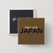 PRAY FÜR JAPAN BUTTON (Vorne & Hinten)