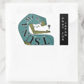 PRAY FÜR JAPAN RECHTECKIGER AUFKLEBER (Tasche)