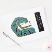 PRAY FÜR JAPAN RECHTECKIGER AUFKLEBER (Umschlag)