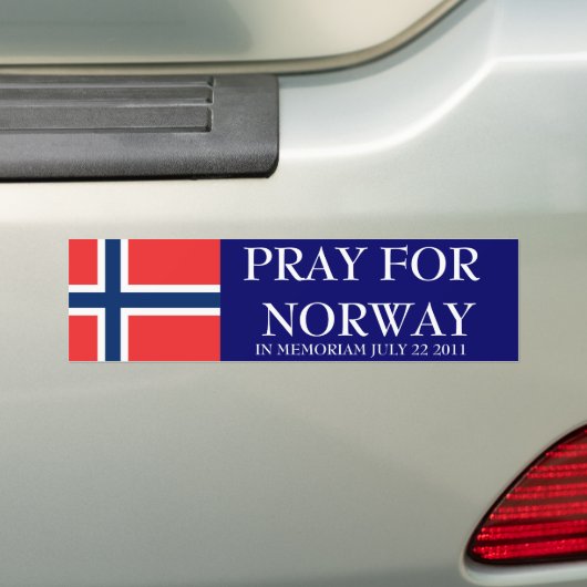PRAY FÜR NORWEGEN AUTOAUFKLEBER (Auf Auto)