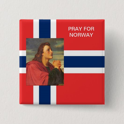 PRAY FÜR NORWEGEN BUTTON (Vorderseite)