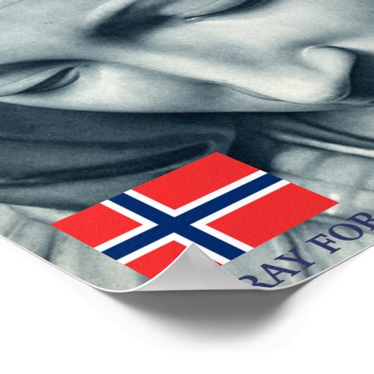 PRAY FÜR NORWEGEN POSTER (Ecke)