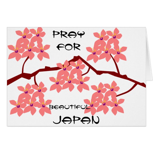 PRAY FÜR SCHÖNEN JAPAN (Vorderseite (Horizontal))