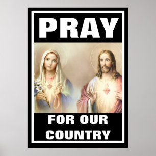 PRAY FÜR UNSER LAND RELIGIÖS POSTER