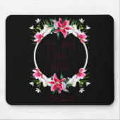 Pray Hope Dont Worry Padre O Prayer Of Calm Mousepad (Vorne)
