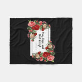 Pray Hope Dont Worry St Padre O Religious  Fleecedecke (Vorderseite (Horizontal))