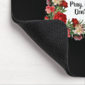 Pray Hope Dont Worry St Padre O Religious  Mousepad (Ecke)