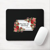 Pray Hope Dont Worry St Padre O Religious  Mousepad (Mit Mouse)