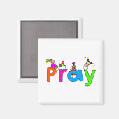 Pray Kids Magnet (Vorderseite/Rückseite)
