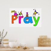 Pray Kids Poster (Küche)