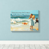 Pray Listen Believe Christian  Leinwanddruck (Insitu (Holzboden))