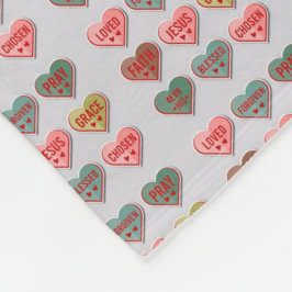 Pray, Love, Jesus One-Sided Blanket Fleecedecke