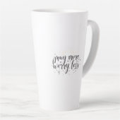 Pray More Worry Less Mug Milchtasse (Rechte Ecke)