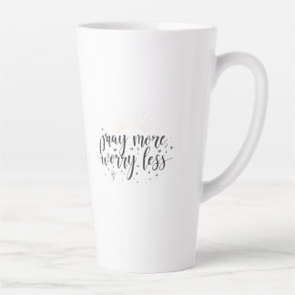 Pray More Worry Less Mug Milchtasse