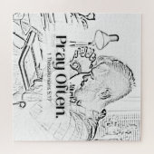 Pray Oft Christlich Scripture Sketch Puzzle (Horizontal)