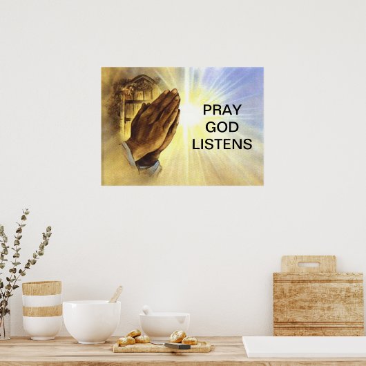 Pray Poster (Küche)
