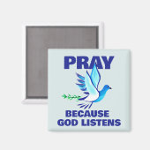 PRAY Poster Magnet (Vorderseite/Rückseite)