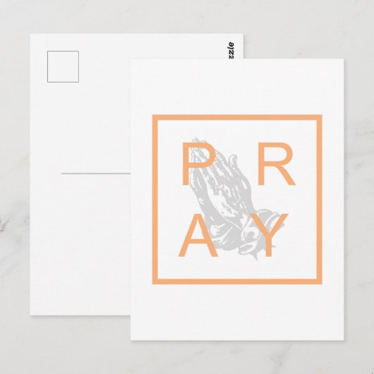 PRAY POSTKARTE (Vorne/Hinten)