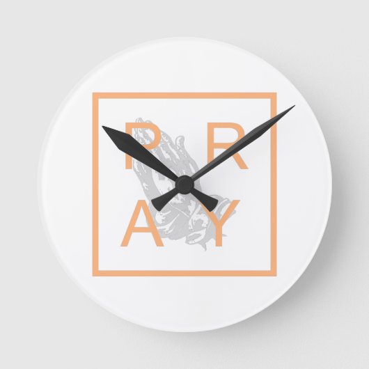 PRAY RUNDE WANDUHR (Vorderseite)