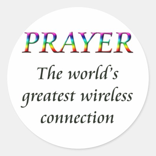 PRAY RUNDER AUFKLEBER (Vorderseite)