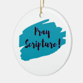 Pray Scripture Keramik Ornament (Links)