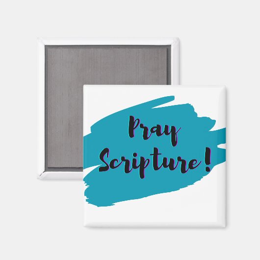 Pray Scripture Magnet (Vorderseite/Rückseite)