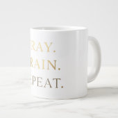 Pray Train Repeat Tasse – Christliche Fitness-Moti (Vorderseite Rechts)