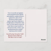 PRAY UM PRES. TRUMP-Postkarte Postkarte (Rückseite)