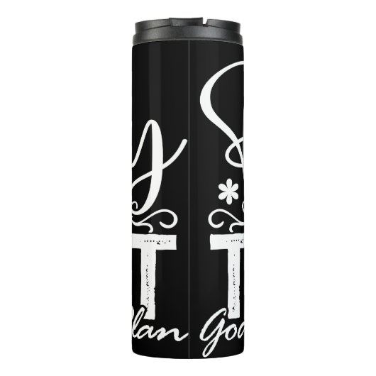 Pray Wait Trust God Has A Plan Thermosbecher (Rückseite)