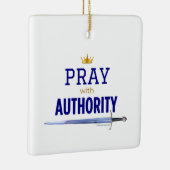 Pray with Authority - Blue Square, Keramikornament (Rechts)
