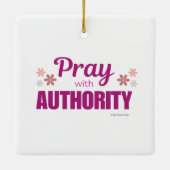 Pray with Authority, Keramikornament (Rückseite)