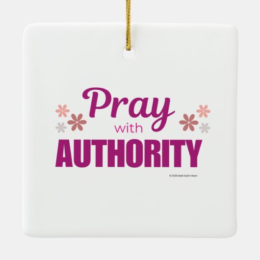Pray with Authority, Keramikornament (Rückseite)