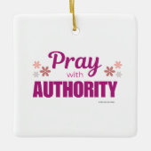 Pray with Authority, Keramikornament (Vorderseite)