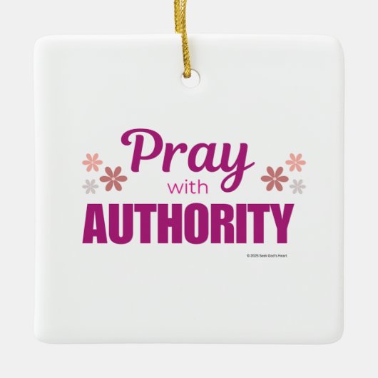 Pray with Authority, Keramikornament (Vorderseite)